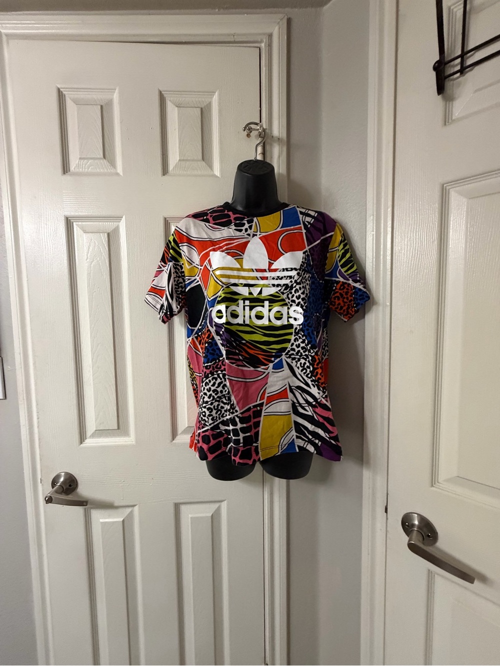 Adidas Originals x Rich Mnisi Colorful Graphic Trefoil Logo Tee - US Size L